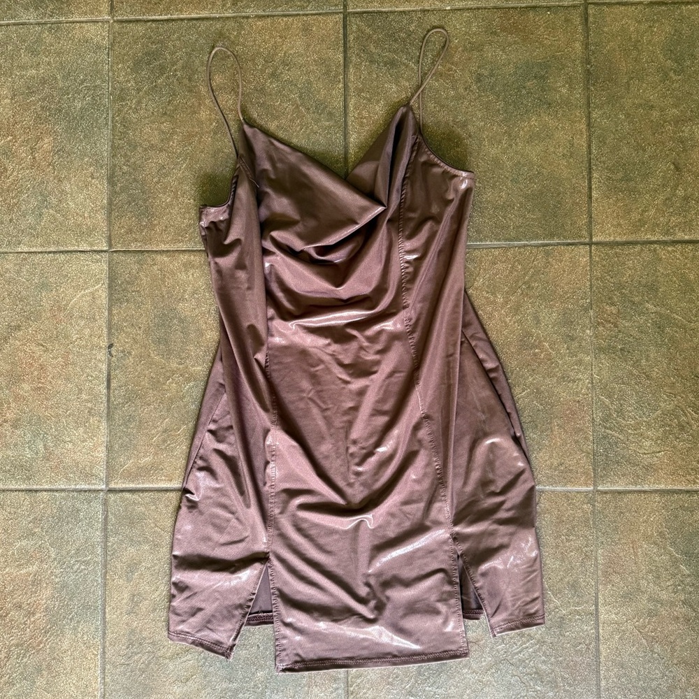 I ❤️ joah faux leather mini dress